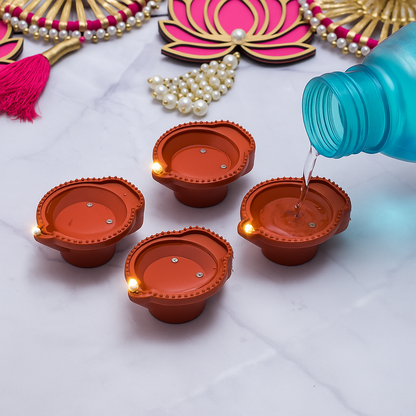 LED Light Water Sensor Diyas Plastic with, Ambient Lights, (Pack of 6/12/18/24)