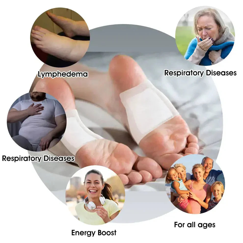 Vee Vesom Lymphatic Daiamage & Sliming Patches (10 Patches)